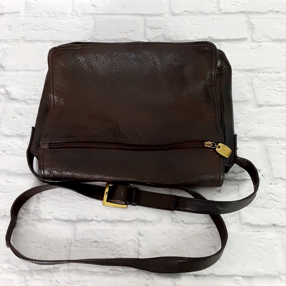 Mila Paoli dark brown leather crossbody bag - Picture 13 of 14